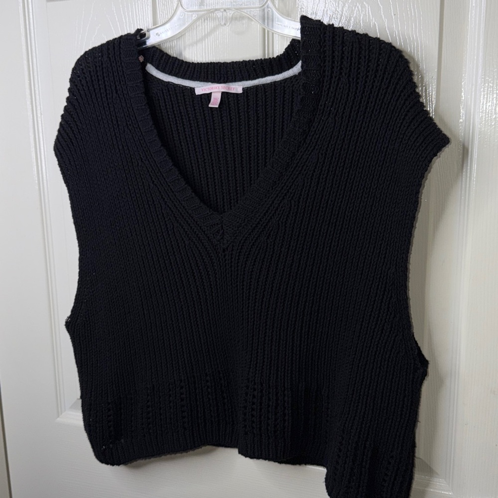 Victoria's Secret Black Knit Top